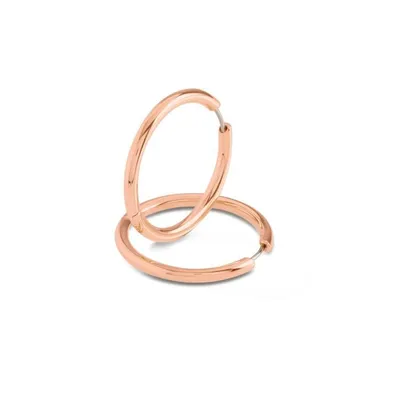 Produktbild von BOCCIA Damencreolen Reintitan Roségoldfarben 31mm 05073-03