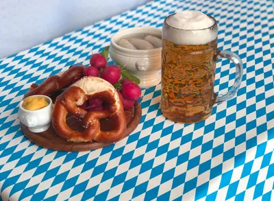 Produktbild von Wachstuch Bayernraute abwischbar Wachstuchtischdecke - 140 x 200 cm