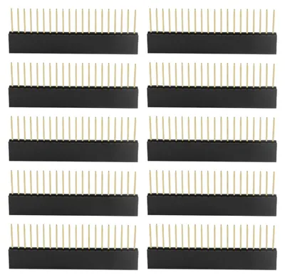 20-polige Buchsenleiste 2,54 mm, 11 mm Pinlänge, 10 Stück