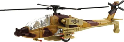 Produktbild von Army Hubschrauber Licht Sound Rückzug Militär Kampfhubschrauber Metall Modell Spielzeug Kinder Geschenk Metal 98 (Beige)