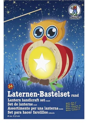 Produktbild von Laternen-Bastelset 34 'Eule 2'