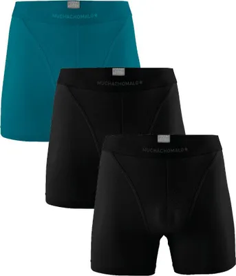 Produktbild von Muchachomalo Herren Boxershorts – 3er Pack – Baumwolle Stretch – Bequeme Unterwäsche – Größe S - U-PIMA1124-28