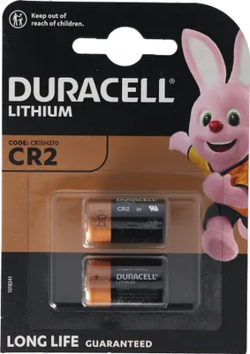 Obrázek produktu pro Duracell CR2, Baterie na jedno použití, CR2, Lithium, 3 V, 2 kusů, Cylindrický