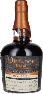 Produktbild von Dictador BEST OF 1978 EXTREMO Colombian Rum 41YO/040619/EX-SM218 45% Vol. 0,7l