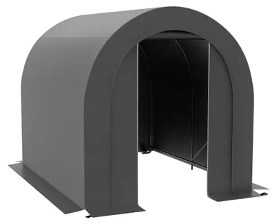 Immagine prodotto di Tenda da giardino per ripostiglio - 2,4 x 1,8 x 1,9 metri - Realizzata in metallo e polietilene - Impermeabile