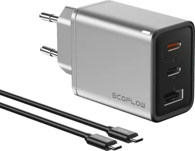 Obrázok produktu pre EcoFlow RAPID 65 W, Vnútorný, AC, Strieborná