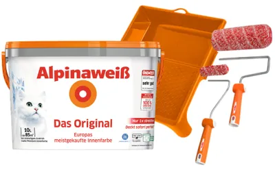 Produktbild von AP Alpinaweiß DO 10L + Roller-Set