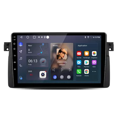 Image de Autoradio Android 15 pour BMW E46 (1998-2006) 9 pouces, 4 Go + 64 Go, 8 cœurs, Wi-Fi, BT 5.0