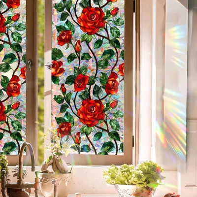 Obrázok produktu pre Dekoratívna fólia na okná, 3D efekt, 40 x 101,6 cm, samolepiaca, pre zabezpečenie súkromia