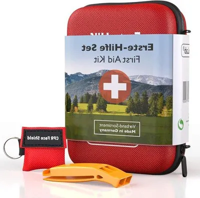 Produktbild von Famanu Erste-Hilfe-Set Outdoor - Kompakt und tragbar mit CPR-Maske und Signalpfeife