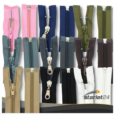 Teilbarer Nylon-Reißverschluss, 6 mm, grau, 85 cm