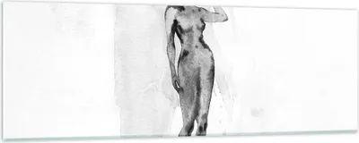 Produktbild von Bilder auf glas - Einteilig - Nacktheit Frau Körper - 90x30cm - Glasbilder - Wandbilder - Bilder - zum Aufhängen bereit - Wanddekoration aus Glas - Glas Bilder - Wandbild auf Glas - GAB90x30-5075