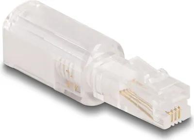 Zdjęcie produktu dla DELOCK Telefonkabel-Verdrehschutz Adapter RJ10 St zu RJ10 Bu