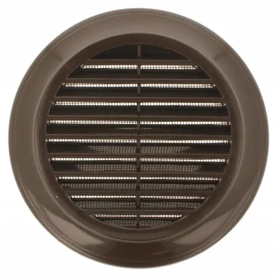 Produktbild von Ventika EL125BR Rundes Lüftungsgitter DN125 braun