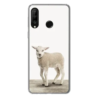 Produktbild von MuchoWow® Handyhülle Schutzhülle Hülle für Huawei P30 Lite Lamm - Schaf - Tiere - Kinder - Mädchen - Jungen Silikon Softcase Handy Hülle - Handyhülle