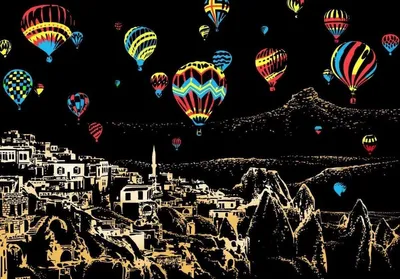 Produktbild von Magisches Rubbellos Kappadokien-Ballonfestival 40x28cm
