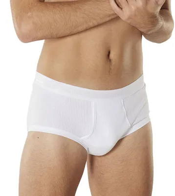 Image de Dulcia slip classic 2-2 rib white hommes