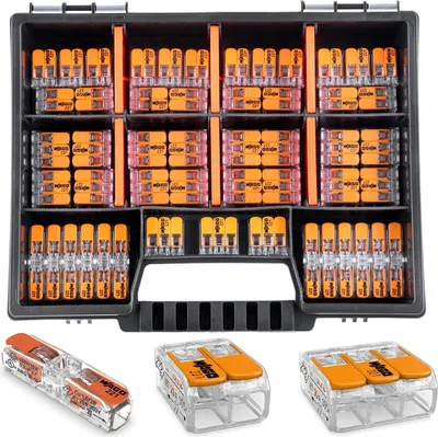 Obrázek produktu pro WAGO Rychlospojky Sada 60 kusů - 20x 221-2411 20x 221-412 20x 20x 221-413