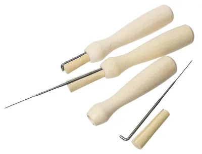 Produktbild von 1 Filznadel-Halter Holz für eine Nadel Filznadelhalter Griff Filznadel Filzen