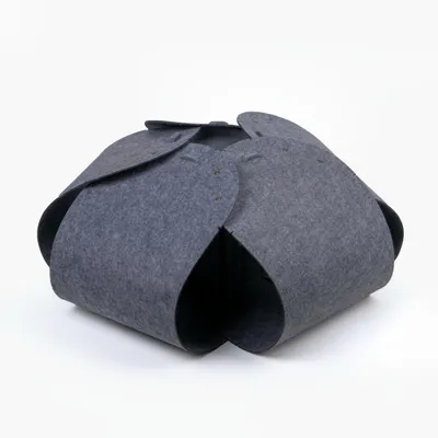 Produktbild von Katzenhaus Katzentunnel aus Filz 70×70×28cm Faltbare Katzenhöhle Katzenzelt Spieltunnel Katzenversteck für Katzen zum Spielen, Verstecken - Grau