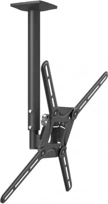 Produktbild von Barkan TV-Deckenhalterung für 29-65 Zoll (74-165 cm) Fernseher, Flach- und Curved-TV-kompatibel, Ausziehbar, Drehbar, Neigbar, Tragkraft 40 kg (88 lbs), Höhenverstellbar 41-96.5 cm (16.1-38 Zoll), Mittelteil austauschbar