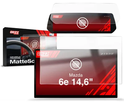 Immagine prodotto di Pellicola opaca 2 in 1 per display auto Mazda 6e da 14,6" (2026), Grizz Protector