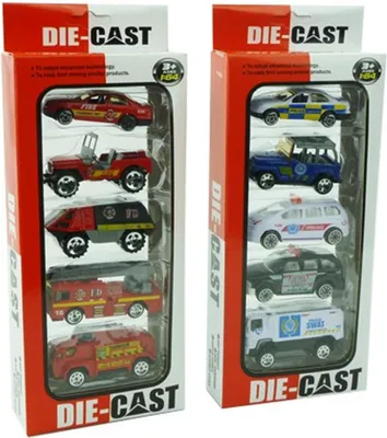 Zdjęcie produktu dla Modele samochodów Aro Diecast 1:64 Opakowanie zawierające 5 sztuk.