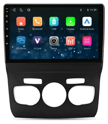Immagine prodotto di Autoradio da 10 pollici per Peugeot Citroen C4 C4L dal 2013 al 2017, con CarPlay, Android Auto, navigazione, Bluetooth 5.1, Wi-Fi e Mirror Link