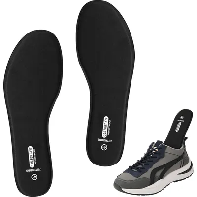 Produktbild von Memory Foam Einlegesohlen Damen & Herren, Weich, Atmungsaktiv, Schwarz, EU42