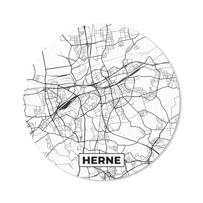 Obrázok produktu pre Podložka pod myš - Mapa - Herne - Mapa mesta - 20x20cm - Rohožka pod myš