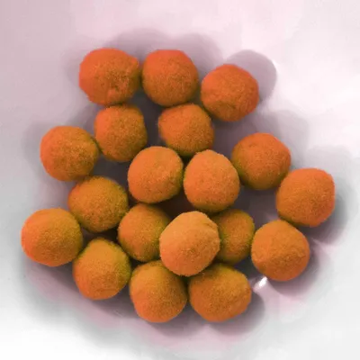 Obrázek produktu pro PomPon / Bälle aus Baumwolle - 20 mm / 25er Set - Orange