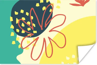 Produktbild von MuchoWow® Poster Sommer - Blume - Pastell 60x40 cm - Schlafzimmerdekoration
