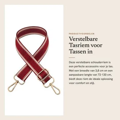 Produktbild von Tagesware- Tasle Gürtel 72-130 cm - verstellbarer Schultergurt - 3,8 cm