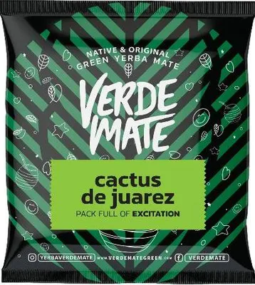 Image de Verde Mate - Échantillon de thé maté Cactus 50 g - Feuilles épaisses de 5 mm, séchées à l'air libre - Avec fleur de cactus et citronnelle - Exotique et doux - Yerba maté du Brésil