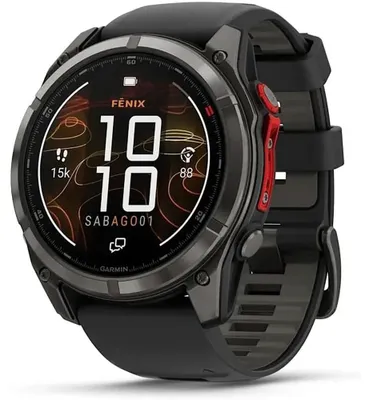Produktbild von Garmin Fenix 8 51 Mm Microled Sapphire Smartwatch Schwarz 8/51 mm Schwarz 8/51 mm