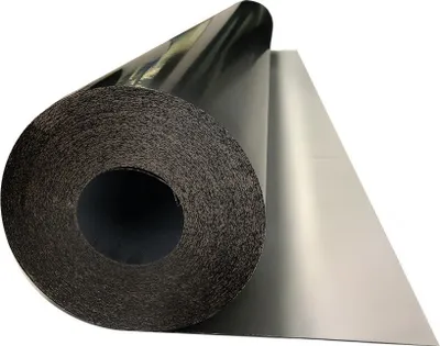 Produktbild von 4x Milchtütenpapier 300g/m² Schwarz/Alu 1,3x46m 2seitig PE