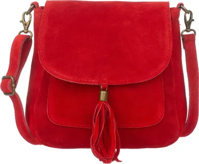 Produktbild von Vera Pelle Vanita Handtasche aus rotem Wildleder