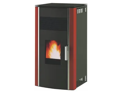 Obrázek produktu pro ALFA PLAM, peletová kamna LUCA 12 kW, červená