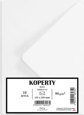 Zdjęcie produktu dla Koperty A5 białe 10szt - Henry