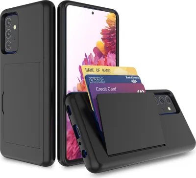 Produktbild von Smartphonica Handyhülle Geeignet für Samsung Galaxy S20 FE starke TPU mit Kartenschlitz - TPU starke Hülle mit Kartenschlitz - Schwarz