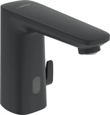 Immagine prodotto di HANSA HANSAELECTRA Safety Mitigeur de lavabo, avec capteur, 230/9 V, Bluetooth, saillie 117mm, noir mat, 9210200933, 9210200933