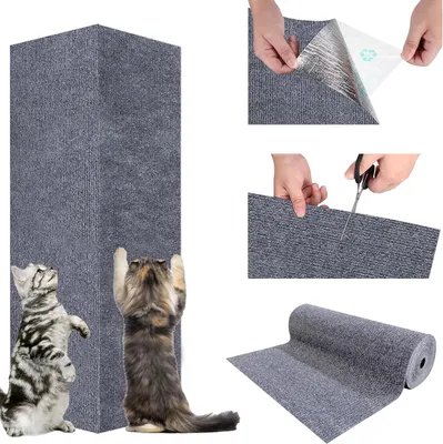 Produktbild von Selbstklebende Kratzmatte für Katzen - Kratzschutz - 200 x 40 cm