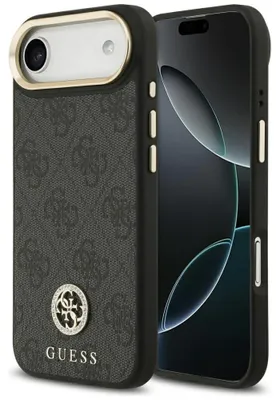 Obrázok produktu pre Puzdro Guess 4G Strass Logo MagSafe pre iPhone Air - čierne