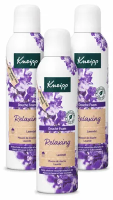 Produktbild von 3 x Kneipp Duschschaum Relaxing - Lavendel - 200 ml - Vorteilspackung - 3 Stücke