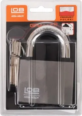 Zdjęcie produktu dla Certyfikowana kłódka LOB GRANIT-1 XT KWG610 klasy 4.4 BLISTER