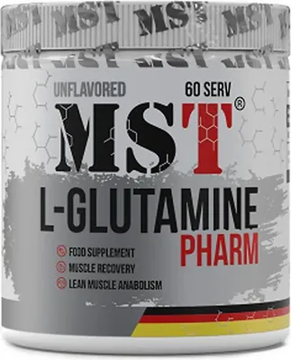Produktbild von Glutamine Pharm L-Glutamin Pulver 100 % rein, ohne Zusätze, geschmacksneutral, 300g für Sportler