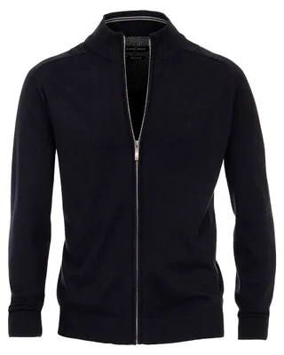 Produktbild von XXL Strickjacke dunkelblau melange CasaModa