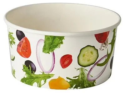 Zdjęcie produktu dla 360 Papstar salaterki, kartonowe na wynos 1 l Ø 15 cm, 7,5 cm Salaterka 86035