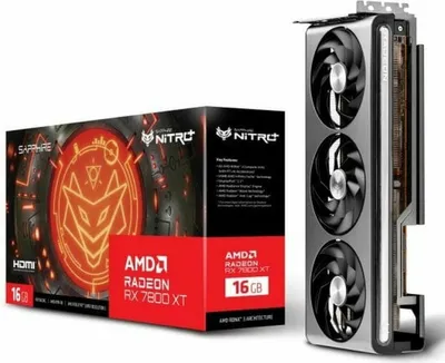 Zdjęcie produktu dla Sapphire NITRO+ 11330-01-20G, Radeon RX 7800 XT, 16 GB, GDDR6, 256 bit, 7680 x 4320 px, PCI Express x16 4.0