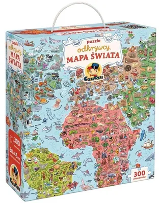 Zdjęcie produktu dla CzuCzu Puzzle odkrywcy Mapa Świata 7+ 93693